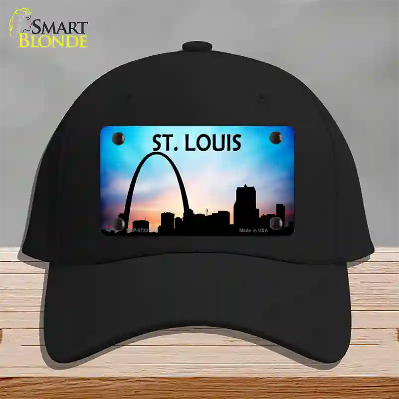 St Louis Silhouette Novelty License Plate Hat Cotton / Black