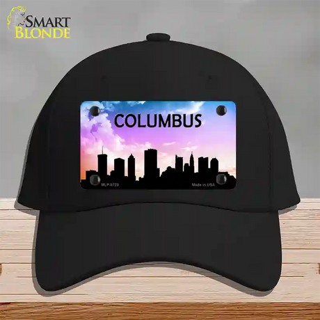 Columbus Silhouette Novelty License Plate Hat Cotton / Black