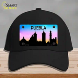 Puebla Silhouette Novelty License Plate Hat Cotton / Black