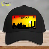 Tijuana Silhouette Novelty License Plate Hat Cotton / Black