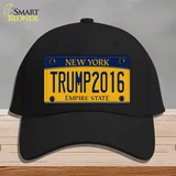 Trump 2016 Novelty License Plate Hat Cotton / Black