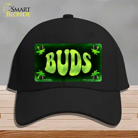 Buds Novelty License Plate Hat Cotton / Black