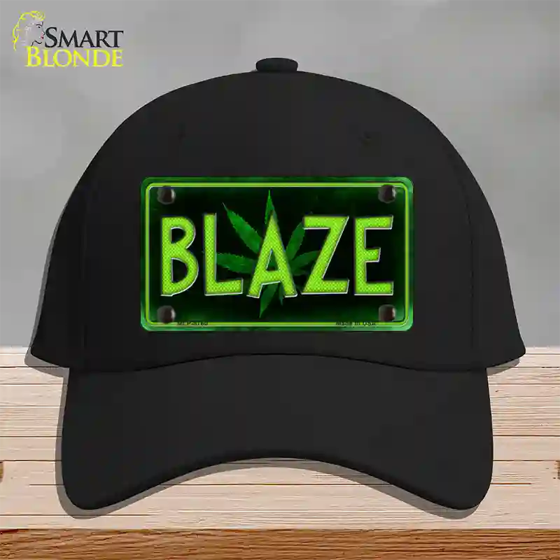 Blaze Novelty License Plate Hat Cotton / Black