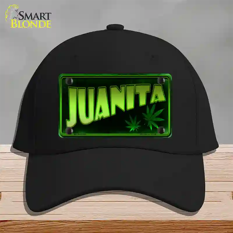 Juanita Novelty License Plate Hat Cotton / Black