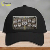 Route 66 Black Top Novelty License Plate Hat Cotton / Black