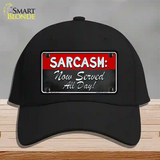 Sarcasm Novelty License Plate Hat Cotton / Black