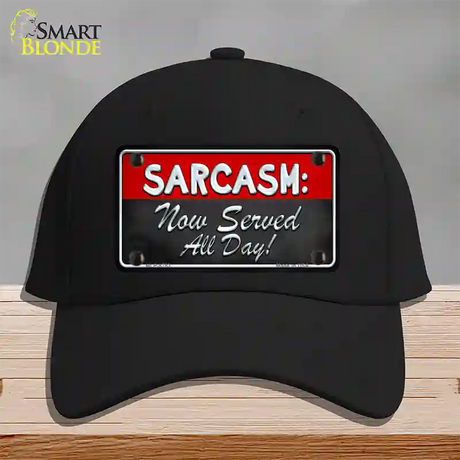 Sarcasm Novelty License Plate Hat Cotton / Black