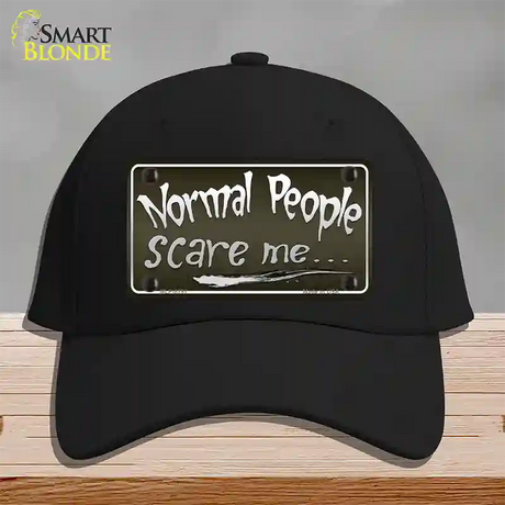 Normal People Novelty License Plate Hat Cotton / Black