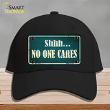 No One Cares Novelty License Plate Hat Cotton / Black