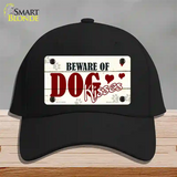 Beware of Dogs Novelty License Plate Hat Cotton / Black