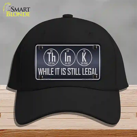 Think Novelty License Plate Hat Cotton / Black