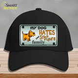 My Dog Hates Novelty License Plate Hat Cotton / Black