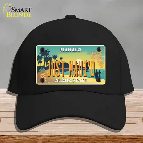 Just Mauid Vintage Novelty License Plate Hat Cotton / Black