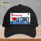 I Love La Conner Washington Novelty License Plate Hat Cotton / Black