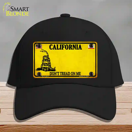 California Dont Tread On Me Novelty License Plate Hat Cotton / Black