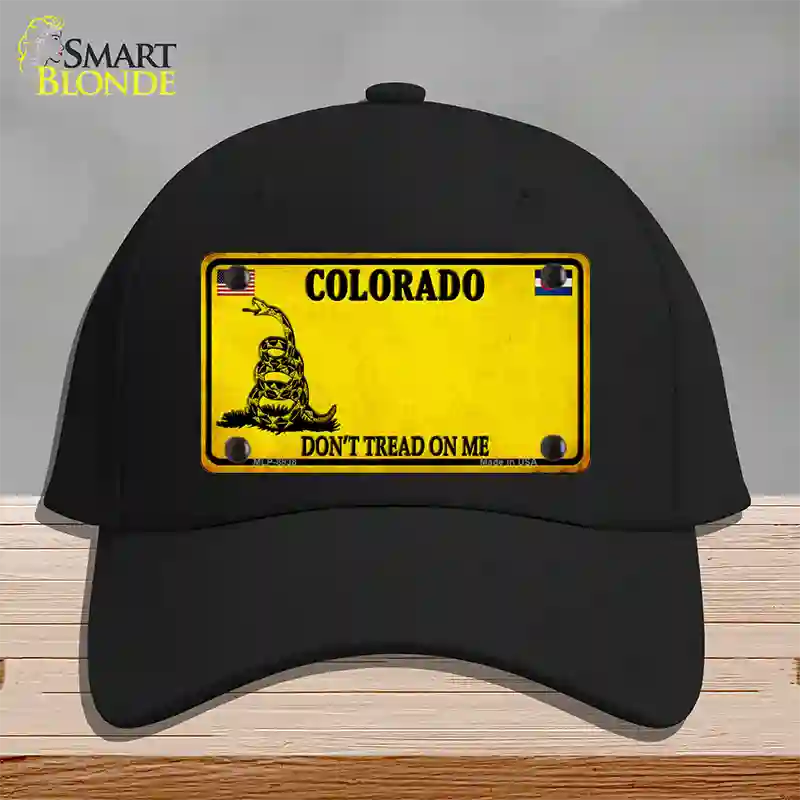 Colorado Dont Tread On Me Novelty License Plate Hat Cotton / Black