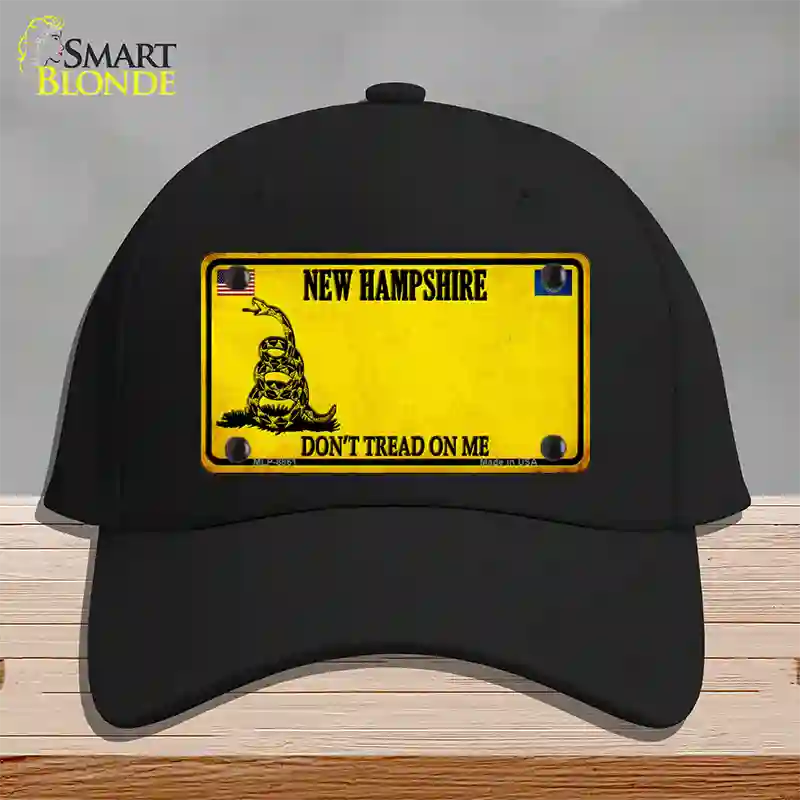 New Hampshire Dont Tread On Me Novelty License Plate Hat Cotton / Black