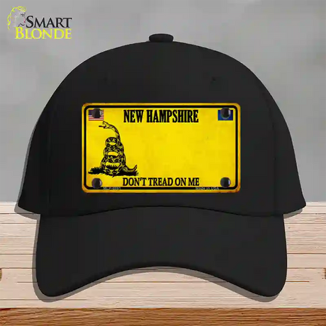 New Hampshire Dont Tread On Me Novelty License Plate Hat Cotton / Black