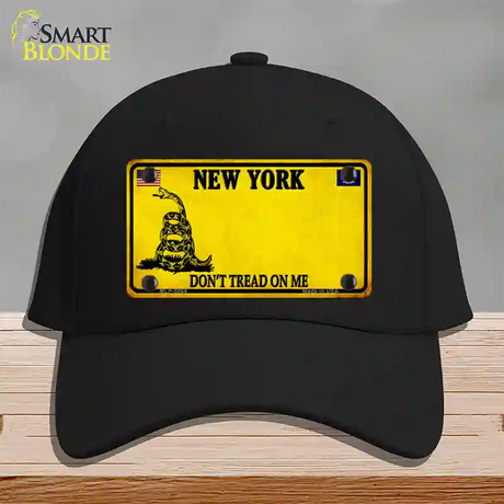 New York Dont Tread On Me Novelty License Plate Hat Cotton / Black