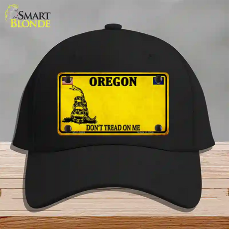 Oregon Dont Tread On Me Novelty License Plate Hat Cotton / Black