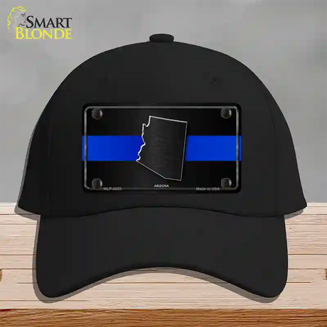 Arizona Thin Blue Line Novelty License Plate Hat Cotton / Black