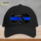 Florida Thin Blue Line Novelty License Plate Hat Cotton / Black