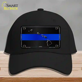 Hawaii Thin Blue Line Novelty License Plate Hat Cotton / Black