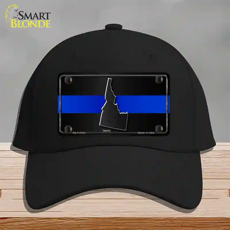 Idaho Thin Blue Line Novelty License Plate Hat Cotton / Black