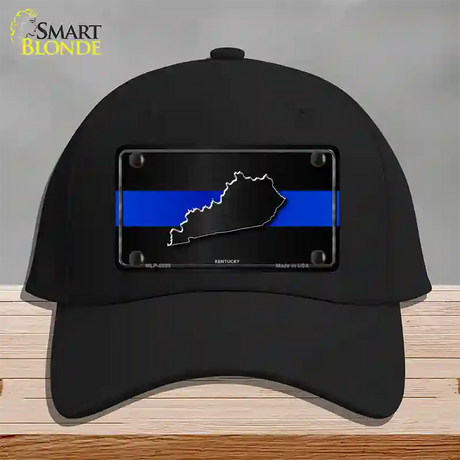 Kentucky Thin Blue Line Novelty License Plate Hat Cotton / Black