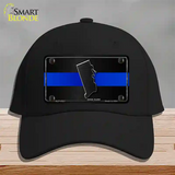 Rhode Island Thin Blue Line Novelty License Plate Hat Cotton / Black