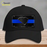 South Carolina Thin Blue Line Novelty License Plate Hat Cotton / Black