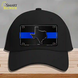 Texas Thin Blue Line Novelty License Plate Hat Cotton / Black