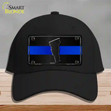 Vermont Thin Blue Line Novelty License Plate Hat Cotton / Black