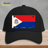 Sint Maarten Novelty License Plate Hat Cotton / Black