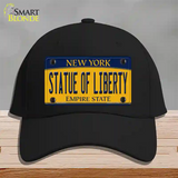 Statue of Liberty New York Novelty License Plate Hat Cotton / Black