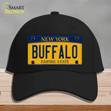 Buffalo New York Novelty License Plate Hat Cotton / Black