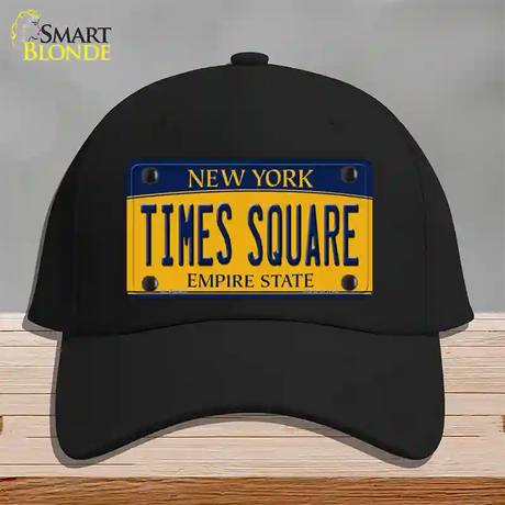 Times Square New York Novelty License Plate Hat Cotton / Black