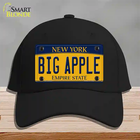 Big Apple Yellow New York Novelty License Plate Hat Cotton / Black