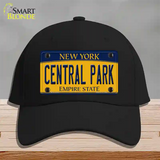 Central Park Yellow New York Novelty License Plate Hat Cotton / Black