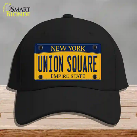 Union Square New York Novelty License Plate Hat Cotton / Black