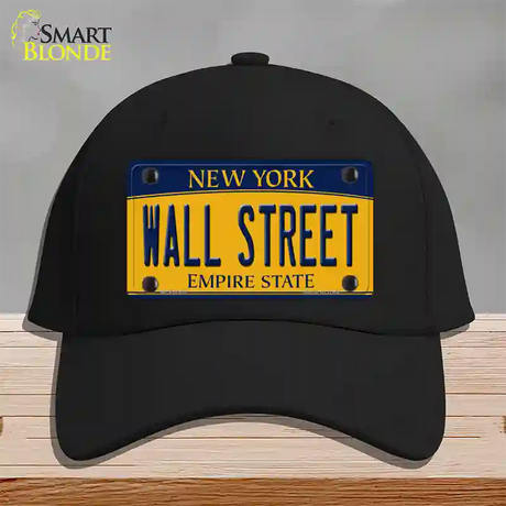 Wall Street New York Novelty License Plate Hat Cotton / Black