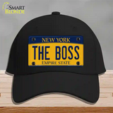 The Boss New York Novelty License Plate Hat Cotton / Black