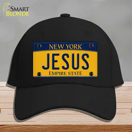 Jesus New York Novelty License Plate Hat Cotton / Black