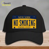 No Smoking New York Novelty License Plate Hat Cotton / Black