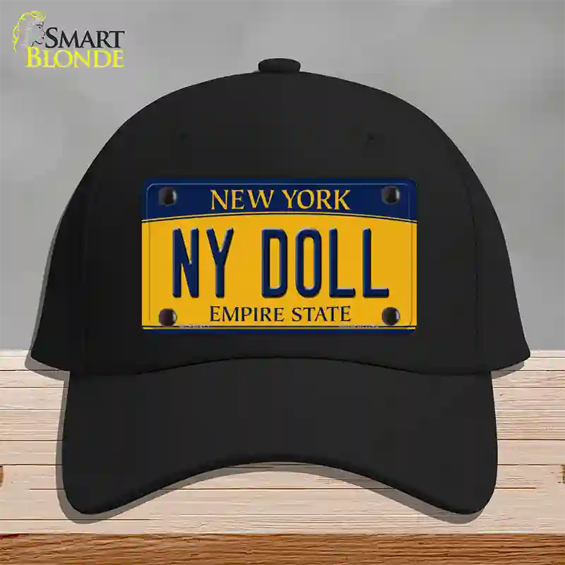 NY Doll New York Novelty License Plate Hat Cotton / Black