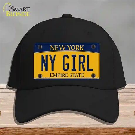 NY Girl New York Novelty License Plate Hat Cotton / Black