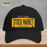 Stock Market Yellow New York Novelty License Plate Hat Cotton / Black