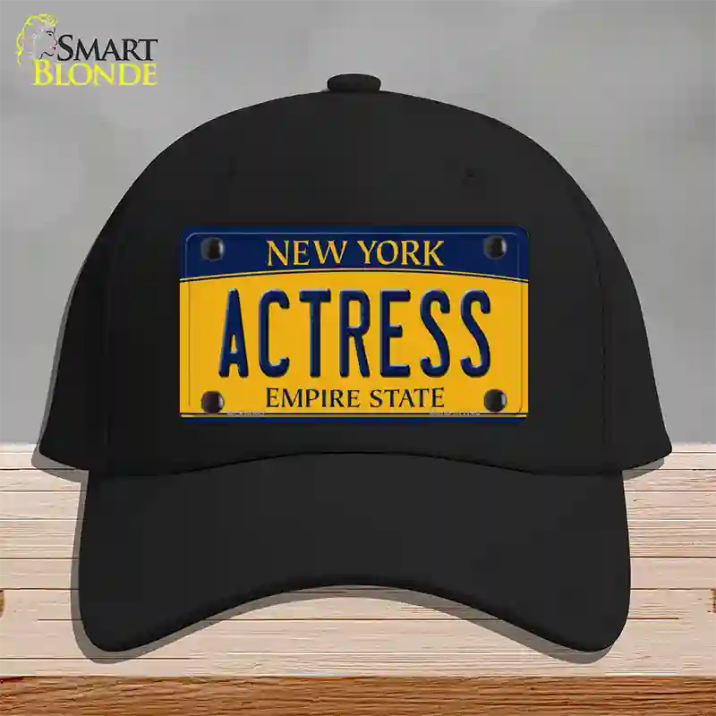 Actress New York Novelty License Plate Hat Cotton / Black