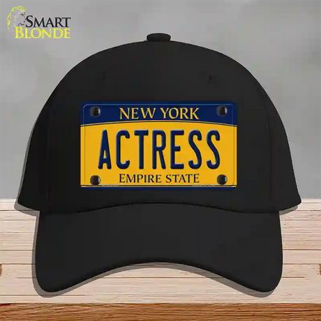 Actress New York Novelty License Plate Hat Cotton / Black