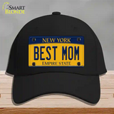 Best Mom New York Novelty License Plate Hat Cotton / Black